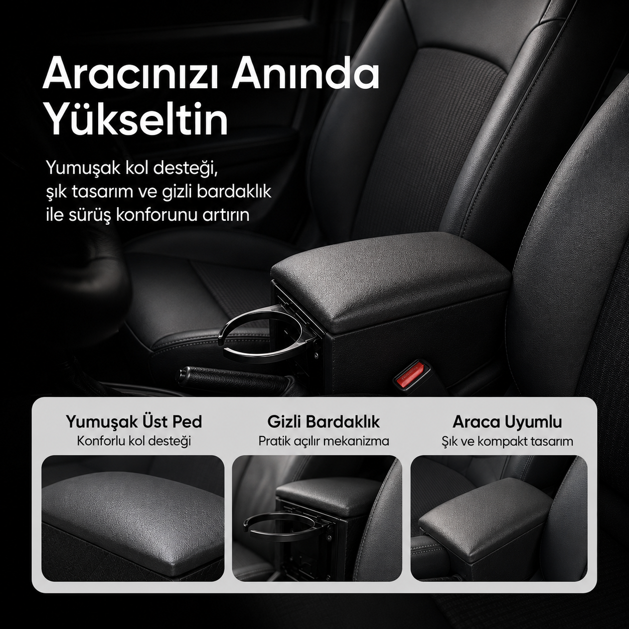 ADELKO Montajsız Oto Kolçağı